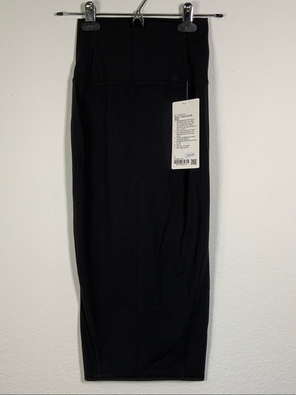🆕 lululemon athletica Black Nulu SlimxFit HR Skirt